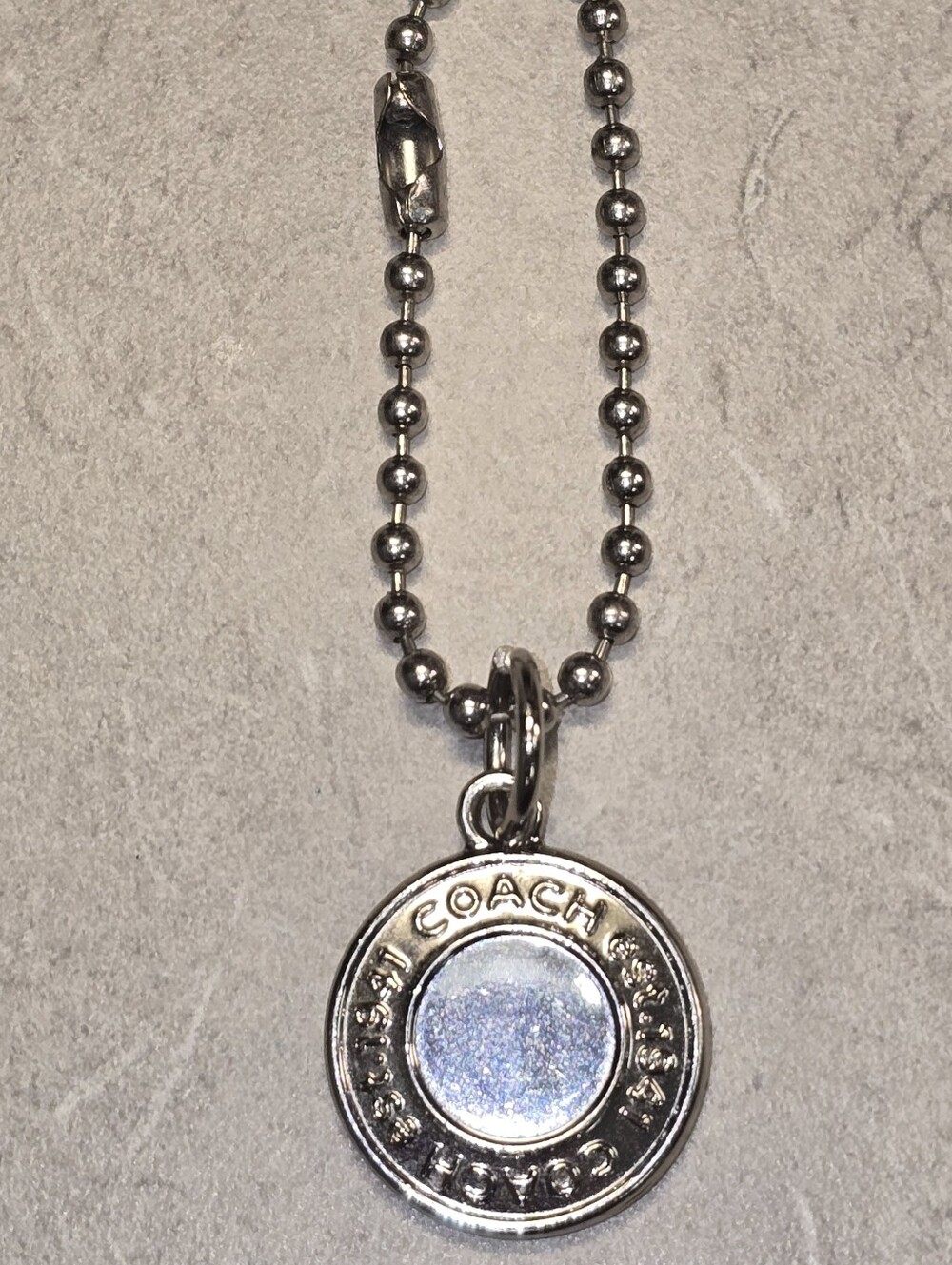 Vintage‎ Coach Silver Purse Charm Pendant Coach 1941 - Picture 5 of 6